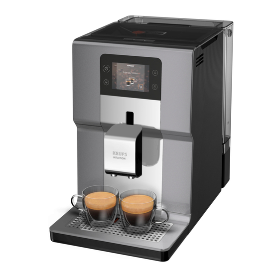 Manuel d'utilisation de la machine à café KRUPS EA875 Intuition Preference