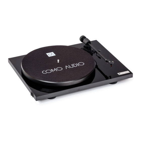 COMO AUDIO Turntable Analog User Manual
