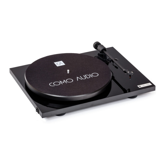 COMO AUDIO Turntable Analog Manuals