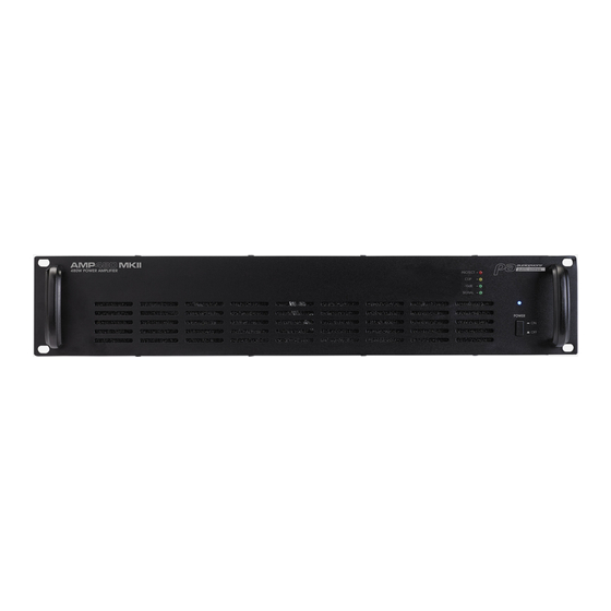 audiophony AMP480 User Manual