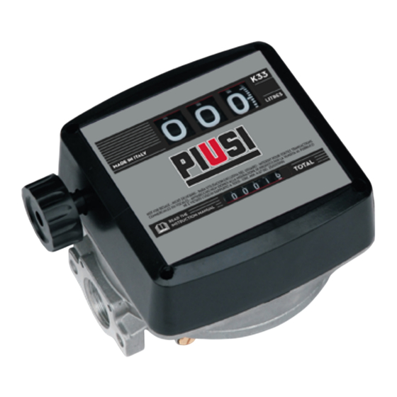 Piusi K33 Use And Maintenance Manual