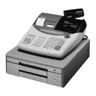 Casio PCR T2000 - Deluxe 96 Department Cash Register Manuals