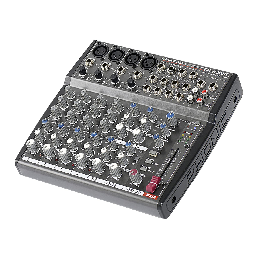 Phonic AM440 User Manual
