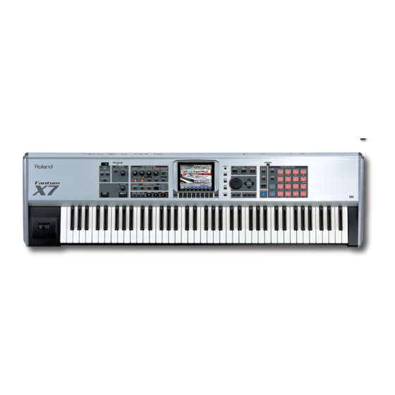 Roland Fantom-X User Manual