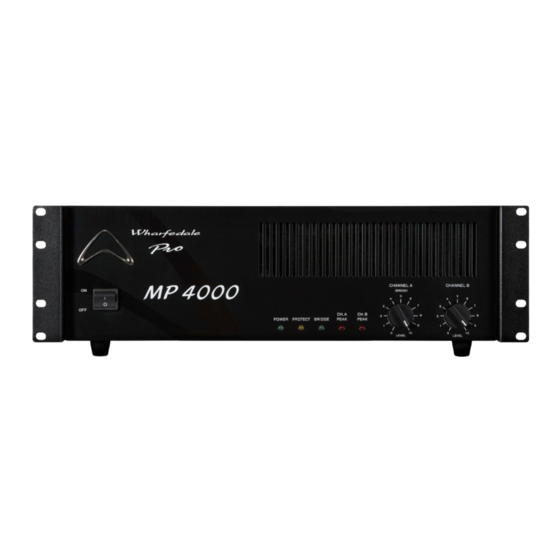 Wharfedale Pro MP 2800S Manuals