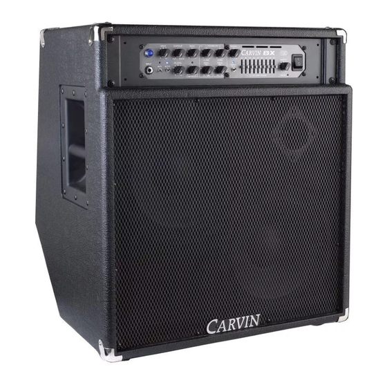 CARVIN BX500 Operating Manual