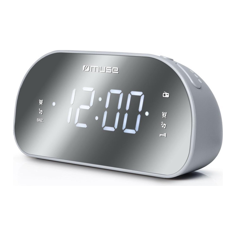 Muse M-170 CR, M-170 CMR - Dual Alarm Clock Radio PLL Manual