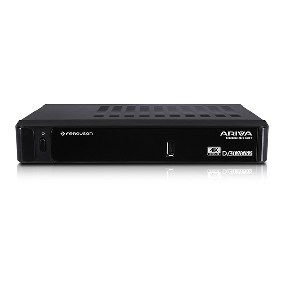 Ferguson Ariva 9000 4K CI plus Manuals