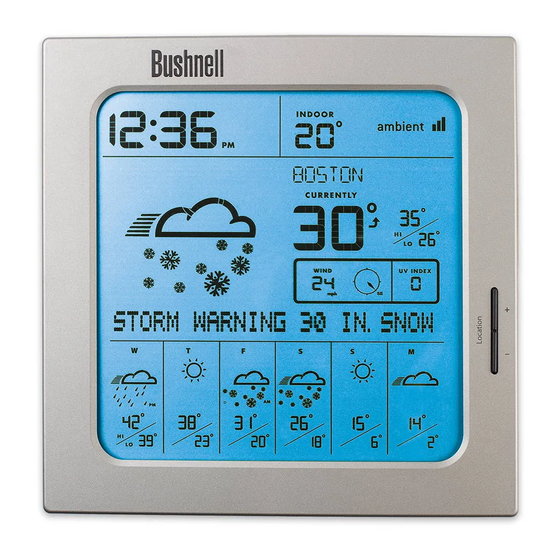 Bushnell Weather FX7 Owner's Manual