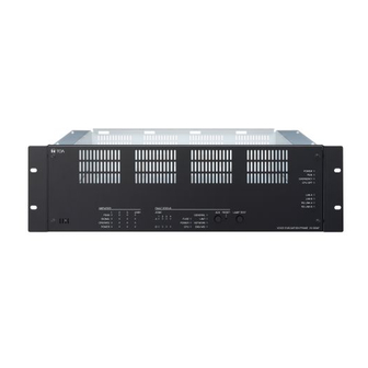 Toa VX-3000PM Installation Manual