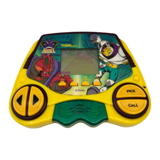 Tiger Electronics Mighty Ducks Electronic LCD Game 60-004 Manuals