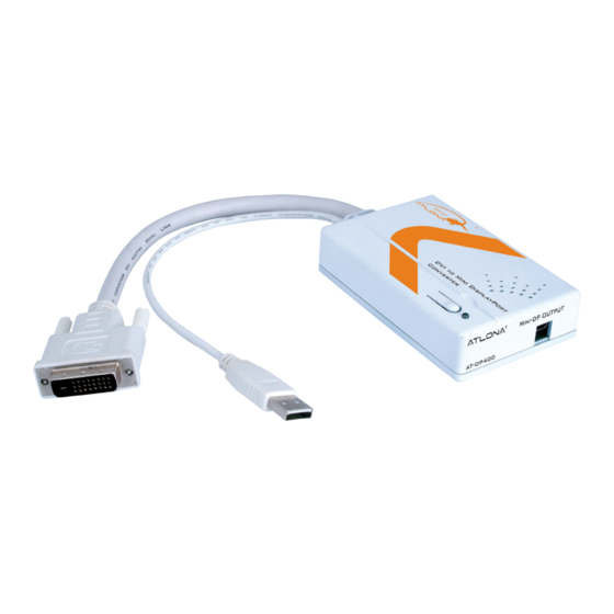 Atlona AT-DP400 User Manual