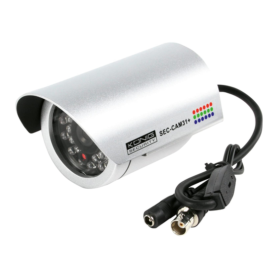 Konig SEC-CAM31+ Instructions Manual