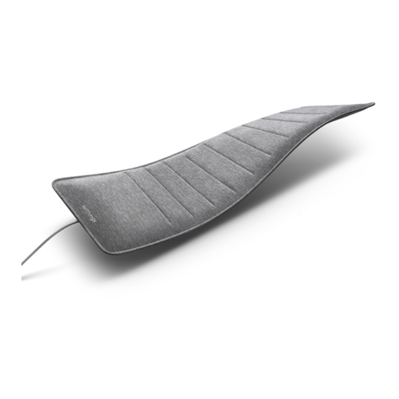 Withings Sleep Installation And Operating Instructions Manual