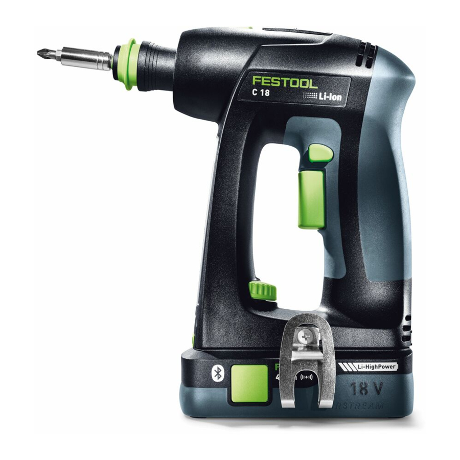 Festool C 18 Li Original Operating Manual
