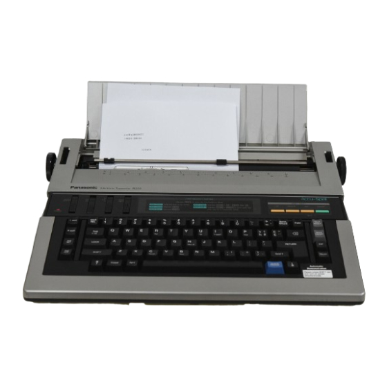 Panasonic KX-R335 Manuals