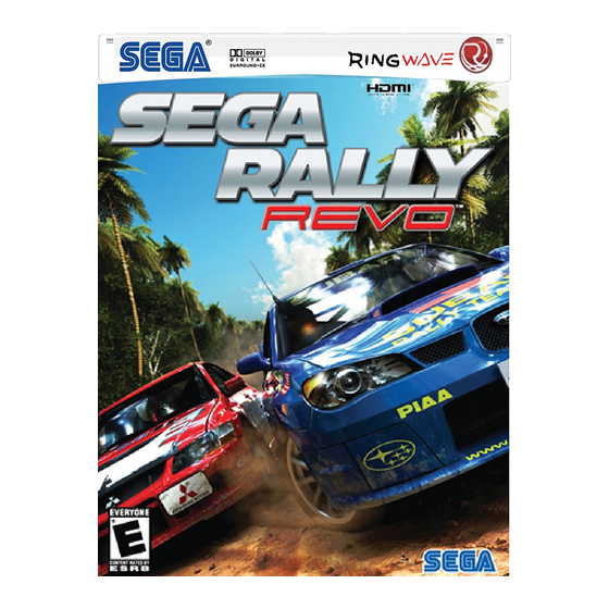 Sega Rally Revo User Manual