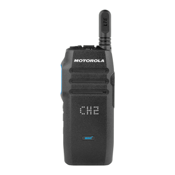 Motorola WAVE TLK 100 Manual