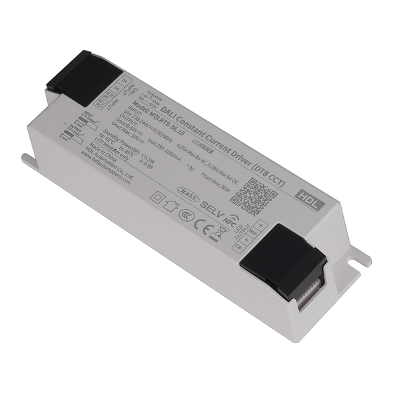 HDL DALI DT8 CCT Instruction Manual