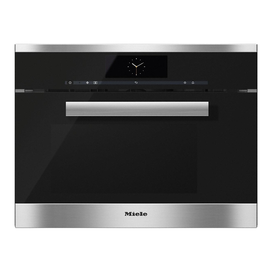 Miele DG 6800 Operating And Installation Instructions