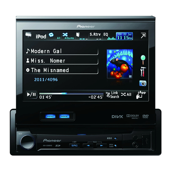 Pioneer AVH-5300DVD Installation Manual