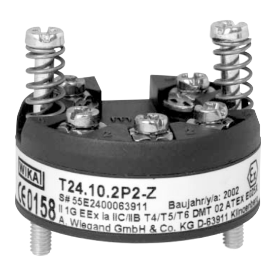 WIKA T24.10 Operating Instructions Manual
