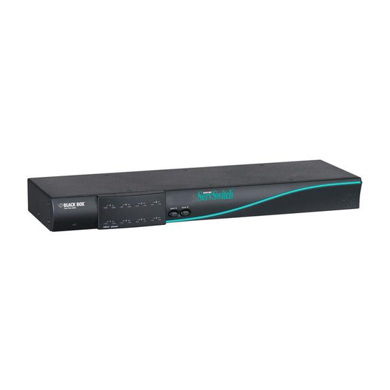 Black Box SERVSWITCH KV3108SA-R4 Quick Install Manual