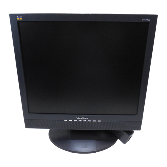 ViewSonic VG712 Pyководство Пользователя