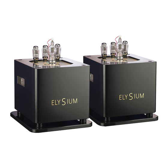 Trafomatic Audio ELYSIUM User Manual