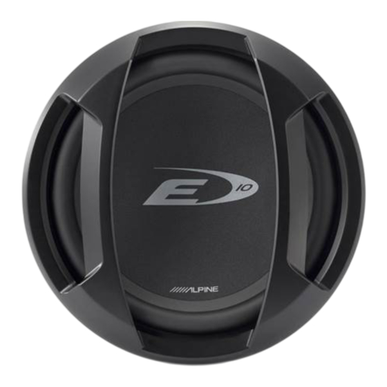 Alpine SWE-1243 Application Manual