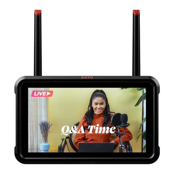 Atomos ZATO CONNECT Quick Start Manual