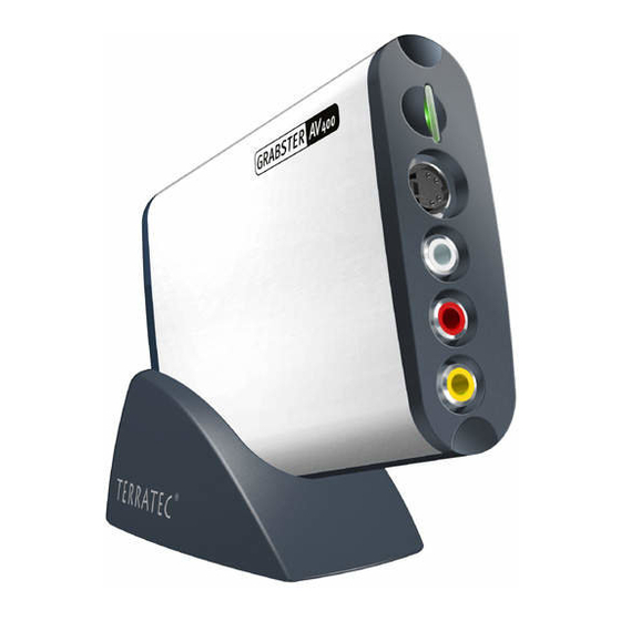 TerraTec GRABSTER AV 400MX Manual