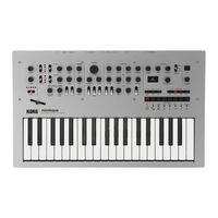Korg minilogue Quick Start Manual