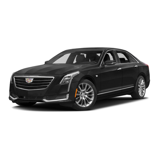 Cadillac 2016 CT6 Convenience/Personalization Manual