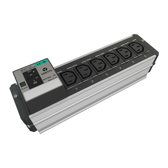 Vertiv LIEBERT MPX BRM Quick Installation Manual