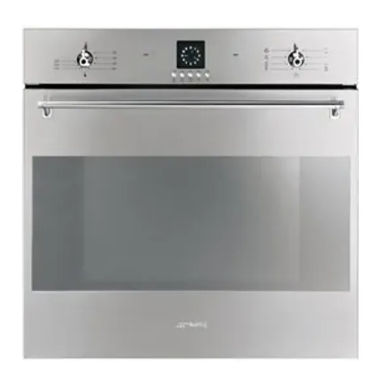 Smeg Electric Oven SCA306X Instructions For Installation And Use Manual