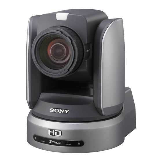 Sony BRC-H900 Manual