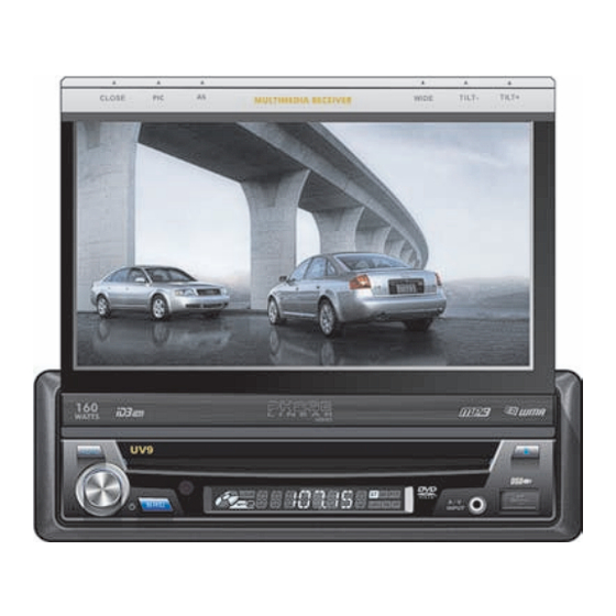 Jensen UV9 Quick Start Manual