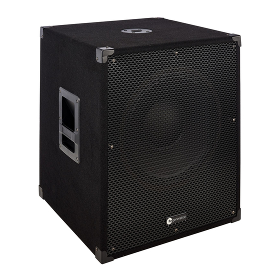 thomann fungeneration PL 15 Sub Manuals