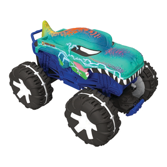 Mattel HOT WHEEL MONSTER TRUCKS POWER SMASHERS HW MEGA WREX ALIVE RC HWW53R Instructions
