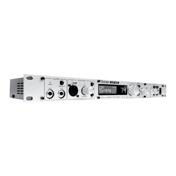 DigiTech VOCALIST LIVE PRO Brochure