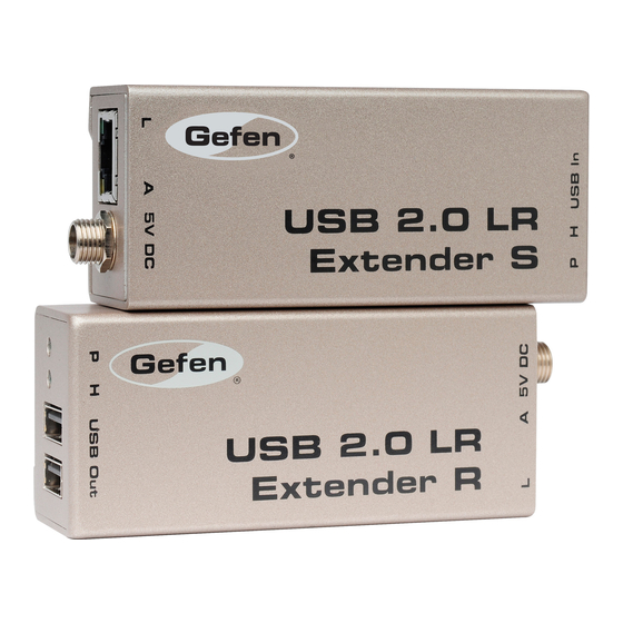 Gefen USB 2.0 LR Extender EXT-USB2.0-LR User Manual