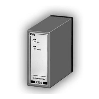 PR electronics 2202 Manual