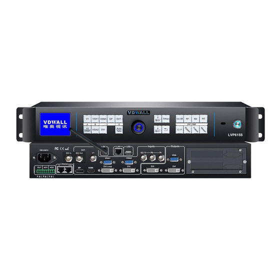 Vdwall LVP615U User Manual