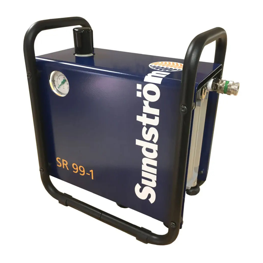 Sundstrom SR 99-1 Operation Instruction Manual