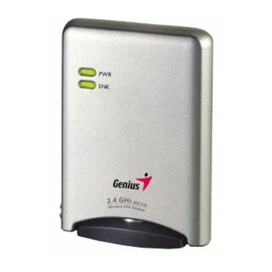 Genius GW-7100U Manuals