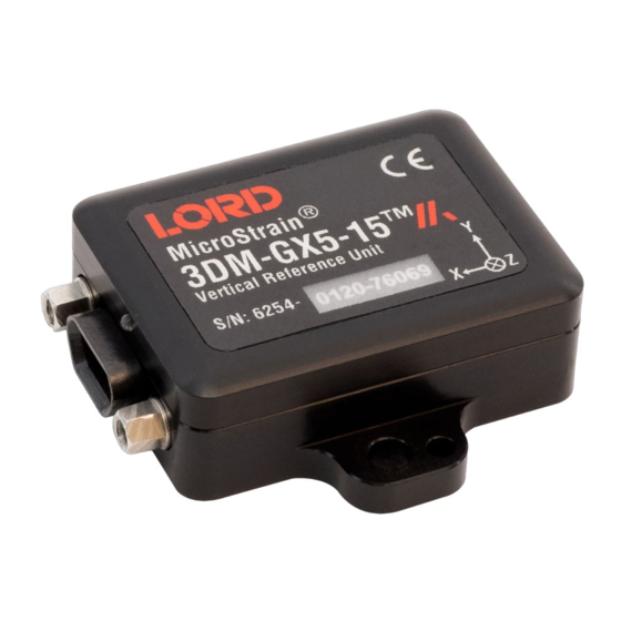 LORD MicroStrain 3DM-GX5-15 Manuals