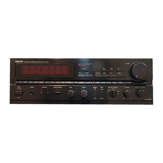 Denon DRA-1025R Operating Instructions Manual