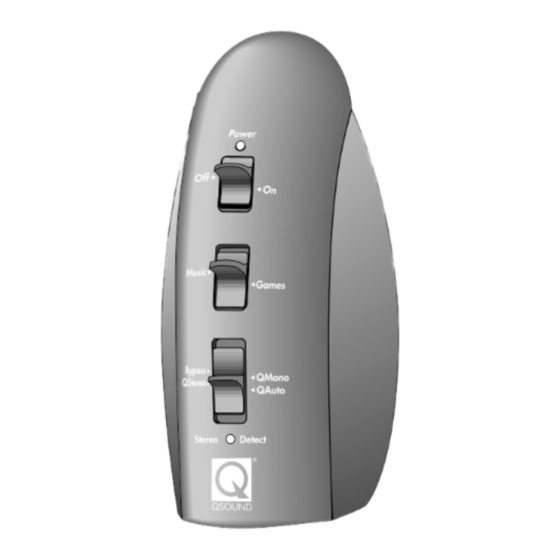 QSound UltraQ Installation And Operation Manual