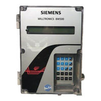 Siemens Milltronics BW500 Operating Lnstructions